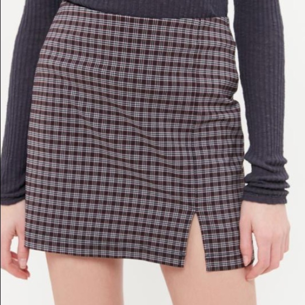 Urban Outfitters plaid mini skirt